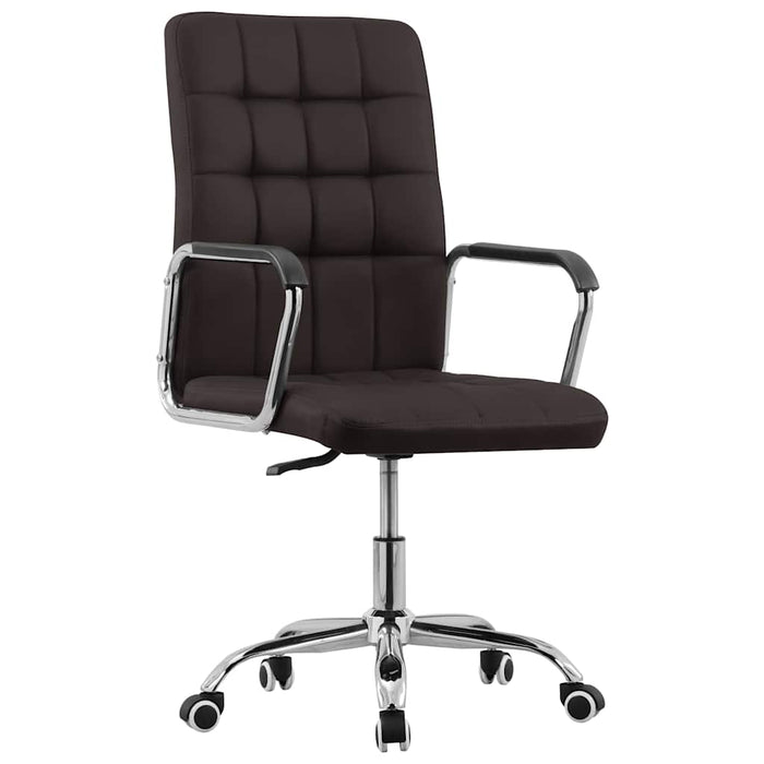 Scaun de birou pivotant, maro, material textil WALTI