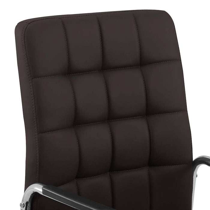 Scaun de birou pivotant, maro, material textil WALTI