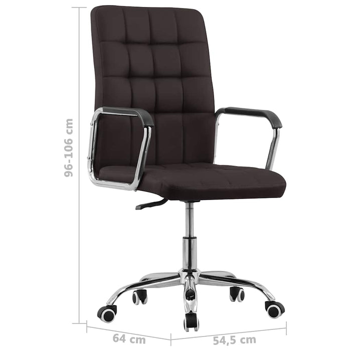 Scaun de birou pivotant, maro, material textil WALTI