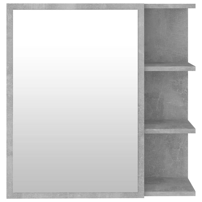 Dulap de baie cu oglindă, gri beton, 62,5 x 20,5 x 64 cm - WALTI WALTI