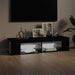 Comodă TV cu lumini LED, negru, 135x39x30 cm - WALTI WALTI