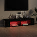 Comodă TV cu lumini LED, negru, 135x39x30 cm - WALTI WALTI