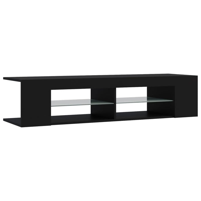 Comodă TV cu lumini LED, negru, 135x39x30 cm - WALTI WALTI