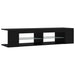 Comodă TV cu lumini LED, negru, 135x39x30 cm - WALTI WALTI