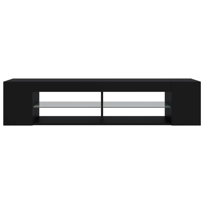 Comodă TV cu lumini LED, negru, 135x39x30 cm - WALTI WALTI