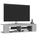 Comodă TV cu lumini LED, gri beton, 135x39x30 cm - WALTI WALTI