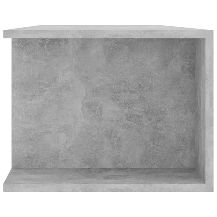 Comodă TV cu lumini LED, gri beton, 135x39x30 cm - WALTI WALTI