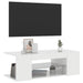 Comodă TV cu lumini LED, alb extralucios, 90x39x30 cm - WALTI WALTI