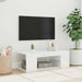 Comodă TV cu lumini LED, alb extralucios, 90x39x30 cm - WALTI WALTI