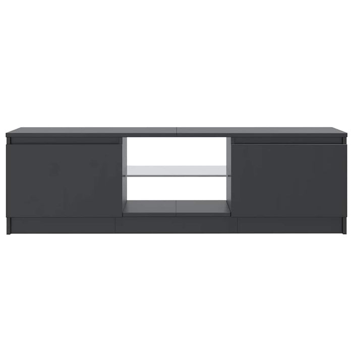 Comodă TV cu lumini LED, gri, 120x30x36 cm WALTI