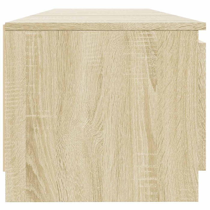 Comodă TV cu lumini LED, stejar sonoma, 140x40x36 cm WALTI