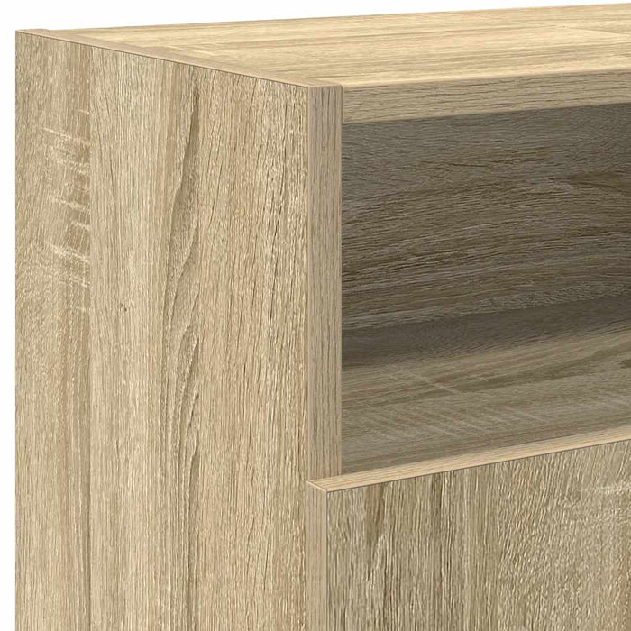 Comodă TV cu lumini LED, stejar sonoma, 120x30x50 cm - WALTI WALTI