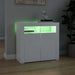 Servantă cu lumini LED, alb, 80x35x75 cm - WALTI WALTI