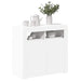 Servantă cu lumini LED, alb, 80x35x75 cm - WALTI WALTI