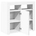 Servantă cu lumini LED, alb, 80x35x75 cm - WALTI WALTI