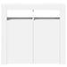 Servantă cu lumini LED, alb, 80x35x75 cm - WALTI WALTI