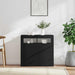 Servantă cu lumini LED, negru, 80x35x75 cm - WALTI WALTI