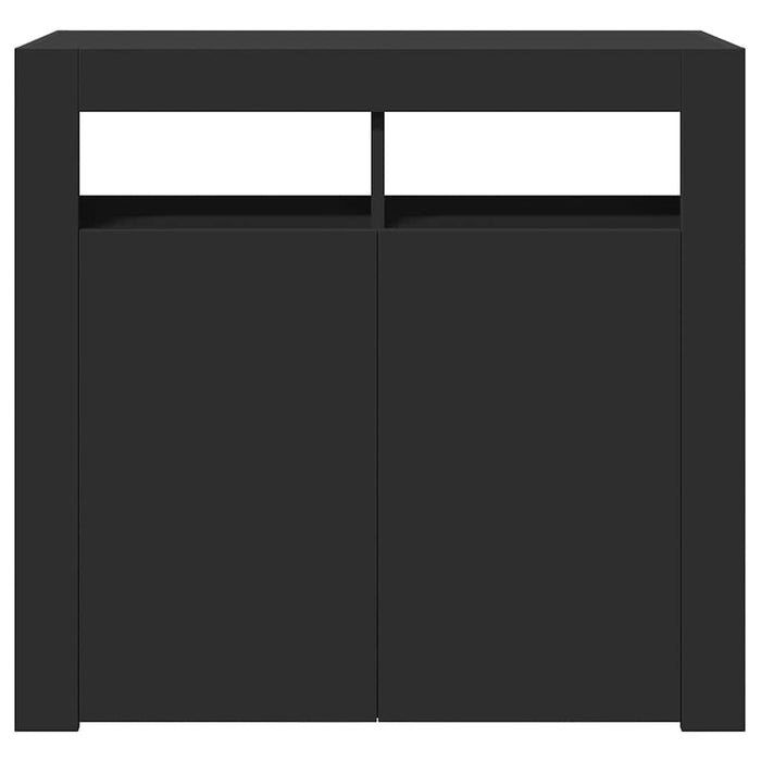 Servantă cu lumini LED, negru, 80x35x75 cm - WALTI WALTI