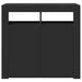 Servantă cu lumini LED, negru, 80x35x75 cm - WALTI WALTI