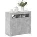 Servantă cu lumini LED, gri beton, 80x35x75 cm - WALTI WALTI