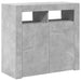 Servantă cu lumini LED, gri beton, 80x35x75 cm - WALTI WALTI
