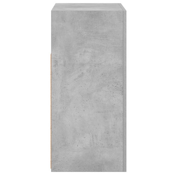 Servantă cu lumini LED, gri beton, 80x35x75 cm - WALTI WALTI