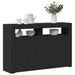 Servantă cu lumini LED,negru , 115,5x30x75 cm - WALTI WALTI