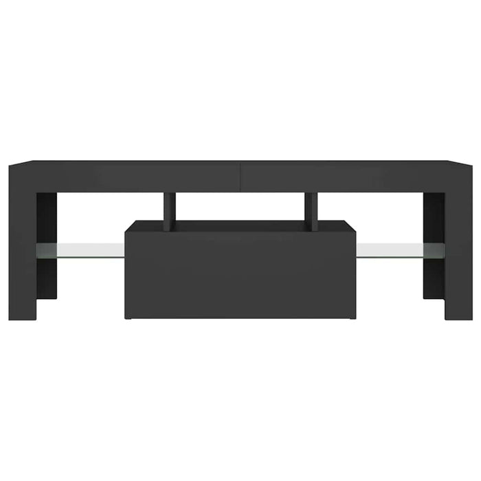 Comodă TV cu lumini LED, gri, 120x35x40 cm WALTI