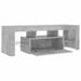 Comodă TV cu lumini LED, gri beton, 120x35x40 cm - WALTI WALTI