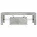 Comodă TV cu lumini LED, gri beton, 120x35x40 cm - WALTI WALTI