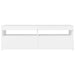 Comodă TV cu lumini LED, alb, 120x35x40 cm - WALTI WALTI