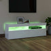 Comodă TV cu lumini LED, alb, 120x35x40 cm - WALTI WALTI