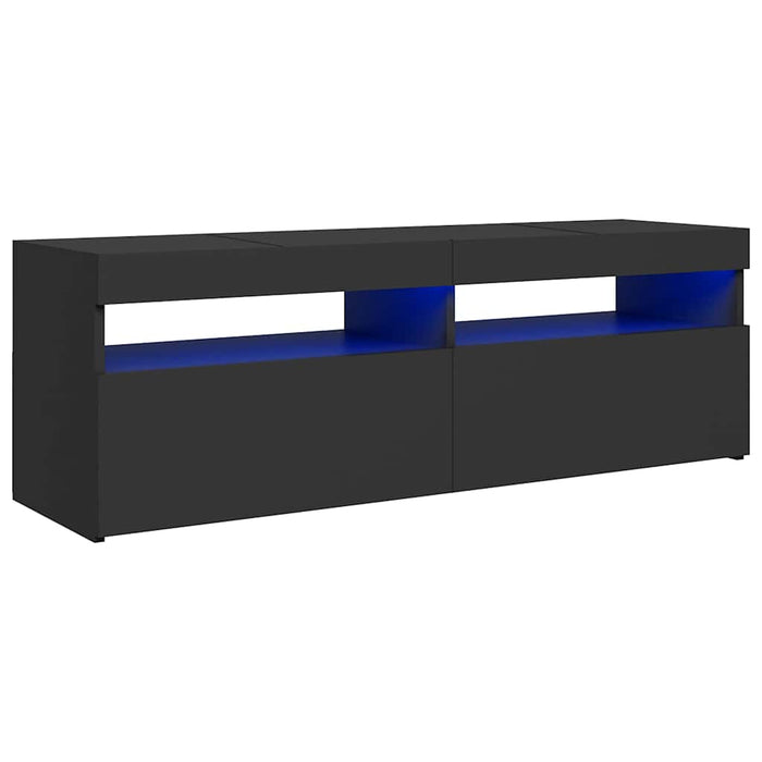 Comodă TV cu lumini LED, gri, 120x35x40 cm WALTI