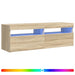 Comodă TV cu lumini LED, stejar Sonoma, 120x35x40 cm - WALTI WALTI