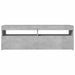 Comodă TV cu lumini LED, gri beton, 120x35x40 cm - WALTI WALTI
