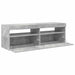 Comodă TV cu lumini LED, gri beton, 120x35x40 cm - WALTI WALTI