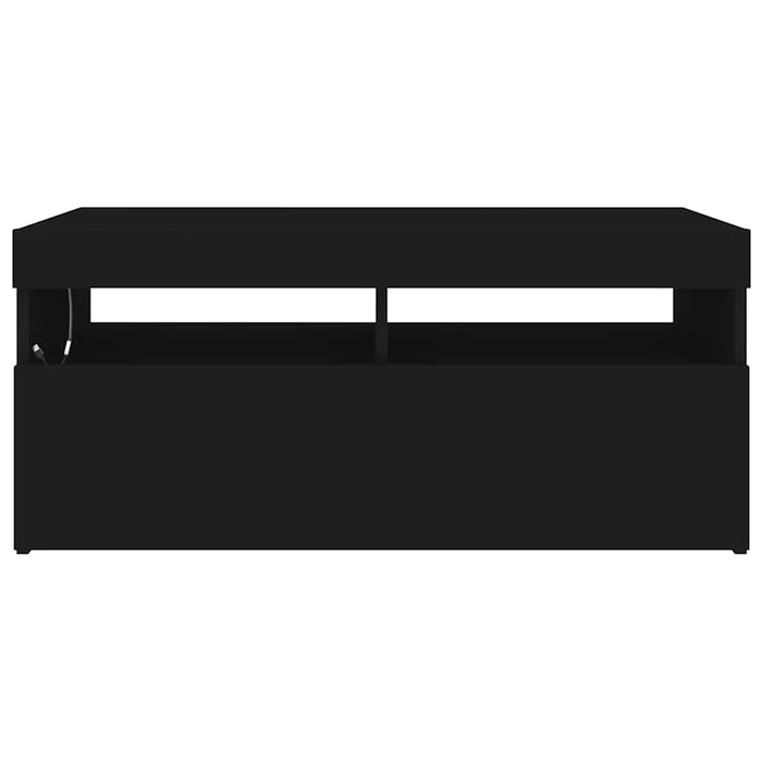 Comodă TV cu lumini LED, negru, 90x35x40 cm - WALTI WALTI