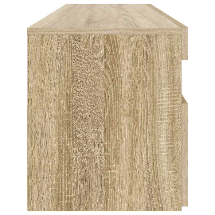 Comodă TV cu lumini LED, stejar sonoma, 90x35x40 cm - WALTI WALTI