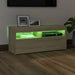 Comodă TV cu lumini LED, stejar sonoma, 90x35x40 cm - WALTI WALTI