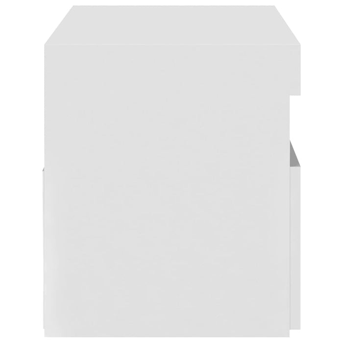 Comodă TV cu lumini LED, alb, 75x35x40 cm - WALTI WALTI