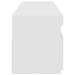 Comode TV cu lumini LED, 2 buc., alb, 75x35x40 cm - WALTI WALTI