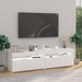 Comode TV cu lumini LED, 2 buc., alb, 75x35x40 cm - WALTI WALTI