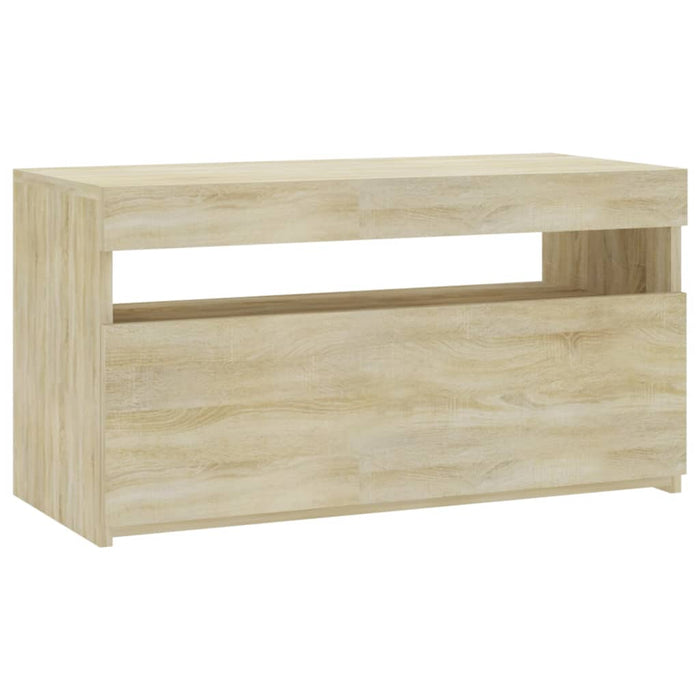 Comodă TV cu lumini LED, stejar sonoma, 75x35x40 cm - WALTI WALTI