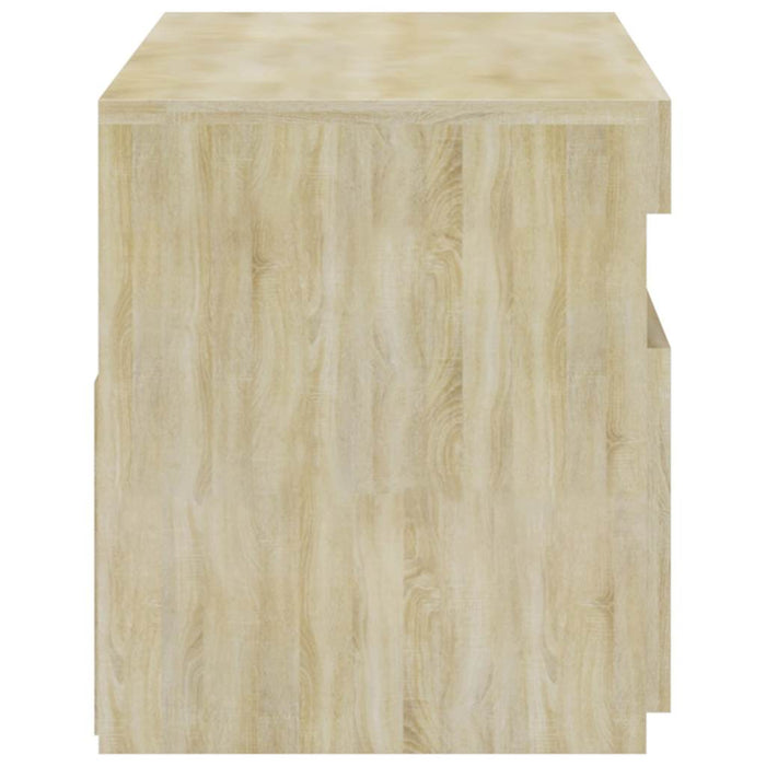 Comodă TV cu lumini LED, stejar sonoma, 75x35x40 cm - WALTI WALTI