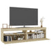 Comode TV cu lumini LED, 2 buc., stejar sonoma, 75x35x40 cm - WALTI WALTI