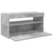 Comodă TV cu lumini LED, gri beton, 75x35x40 cm - WALTI WALTI