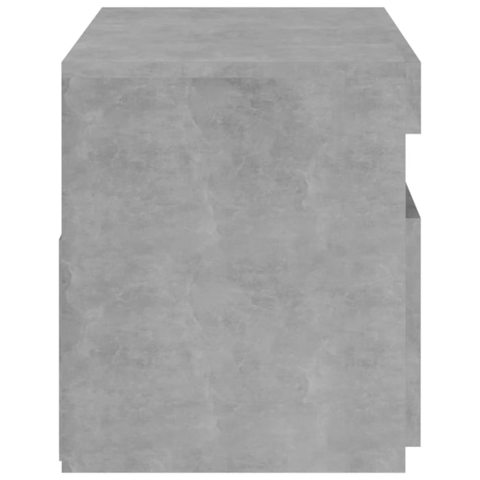 Comodă TV cu lumini LED, gri beton, 75x35x40 cm - WALTI WALTI