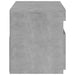 Comodă TV cu lumini LED, gri beton, 75x35x40 cm - WALTI WALTI