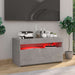 Comodă TV cu lumini LED, gri beton, 75x35x40 cm - WALTI WALTI