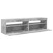 Comode TV cu lumini LED, 2 buc., gri beton, 75x35x40 cm - WALTI WALTI